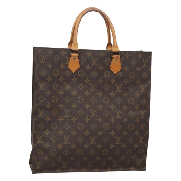 LOUIS VUITTON Monogram Sac Plat Hand Bag M51140 - Picture 1 of 16